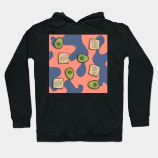 Avocado Toast Pattern Hoodie